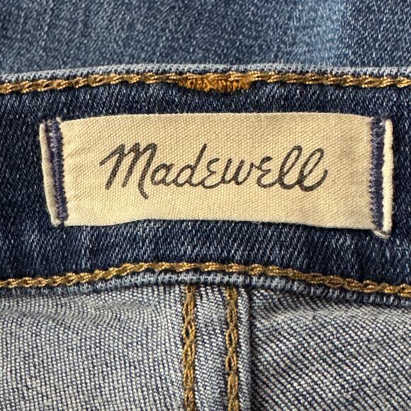 Madewell SZ 27 Skinny 10” Roadtripper Jeans Stretch Hi-Rise Zip-Fly Pockets Blue - Picture 8 of 10